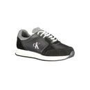 Calvin Klein Schwarzes Leder Herren Sneaker