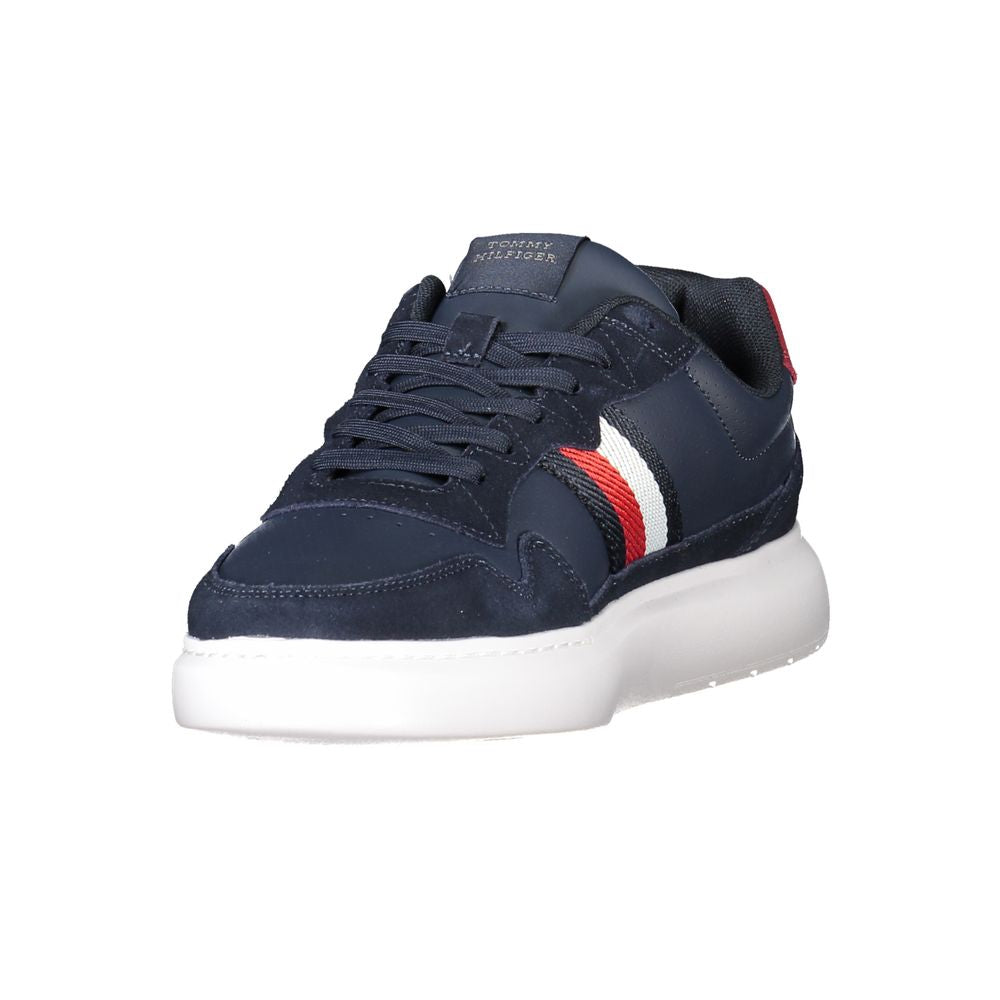 Tommy Hilfiger Blaue Leder Herren Sneaker