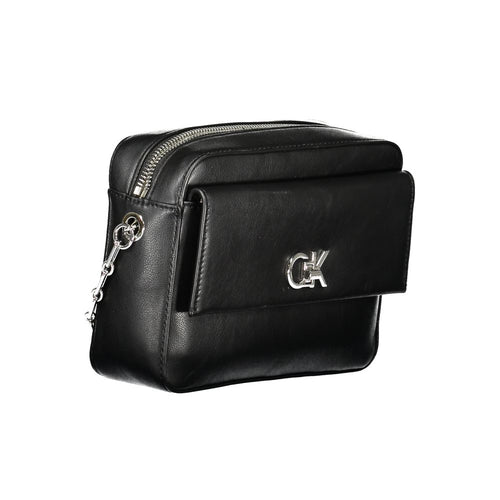 Calvin Klein Schwarze Polyester-Handtasche