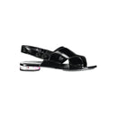 Calvin Klein Schwarze Leder Damen Sandale