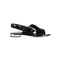 Calvin Klein Schwarze Leder Damen Sandale