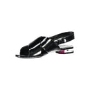 Calvin Klein Schwarze Leder Damen Sandale