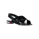 Calvin Klein Schwarze Leder Damen Sandale