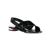 Calvin Klein Schwarze Leder Damen Sandale