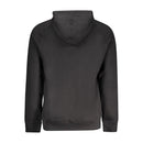 Timberland Black Cotton Pullover for Men with Central Pockets and Zipper