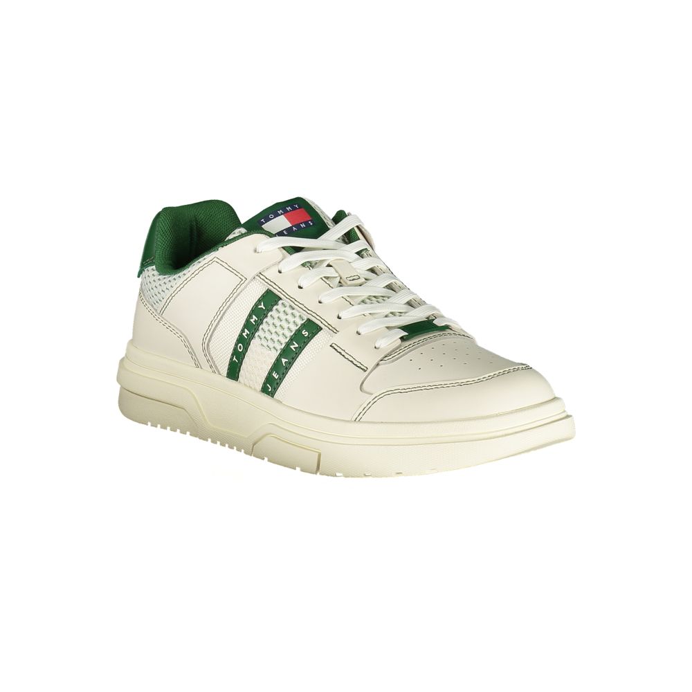 Tommy Hilfiger Grünes Leder Herren Sneaker