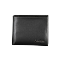 Calvin Klein Schwarzes Polyester Herren Portemonnaie