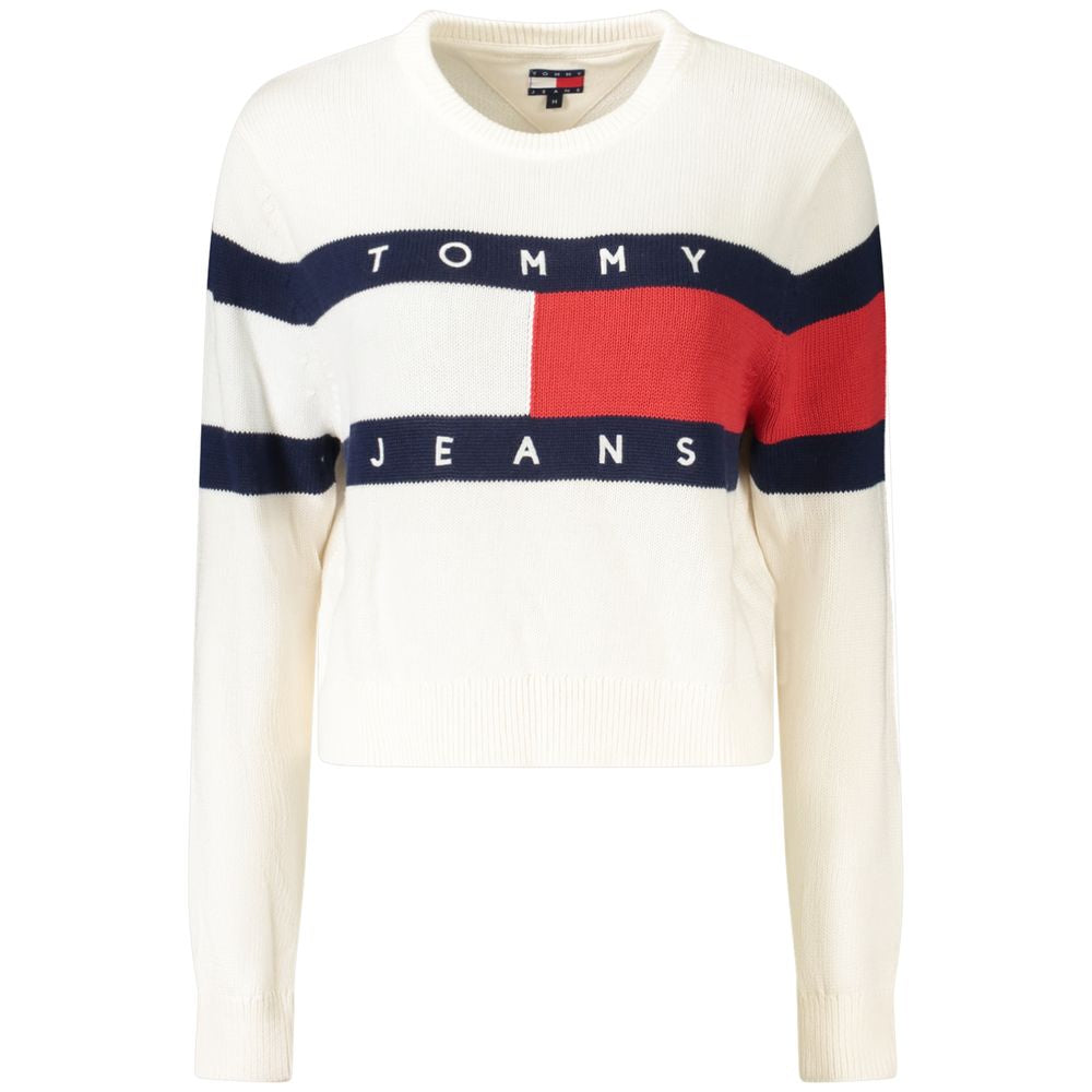 Tommy Hilfiger Weißer Baumwollpullover für Frauen