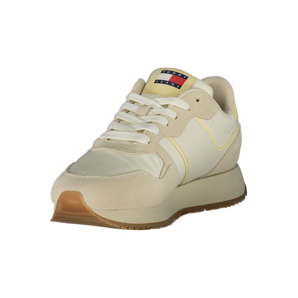 Tommy Hilfiger Beige Leder Damen Sneaker