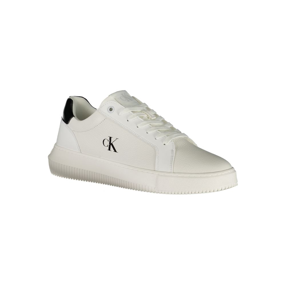 Calvin Klein Weißes Leder Herren Sneaker