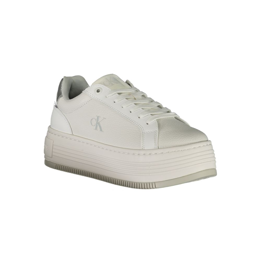 Calvin Klein Weißes Leder Damen Sneaker