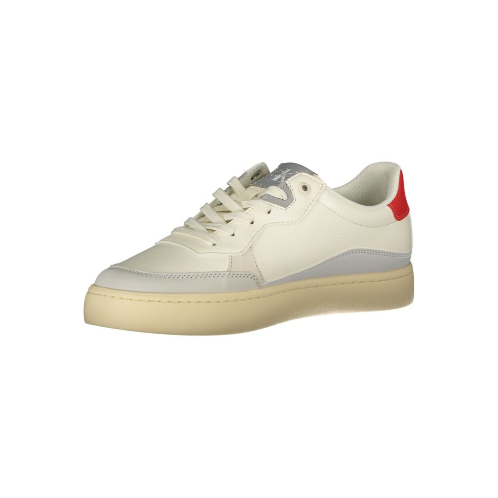 Calvin Klein Sneaker aus weißem Polyester