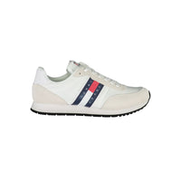 Tommy Hilfiger Schlichte weiße Sneakers mit kontrastierenden Details