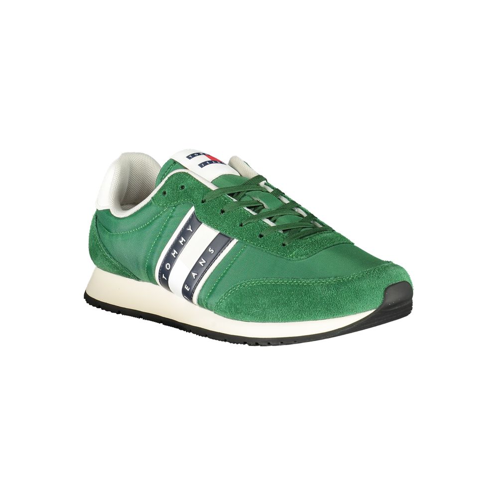 Tommy Hilfiger Grüner Polyester Herren Sneaker