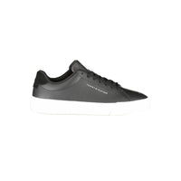 Tommy Hilfiger Schwarzes Leder Herren Sneaker