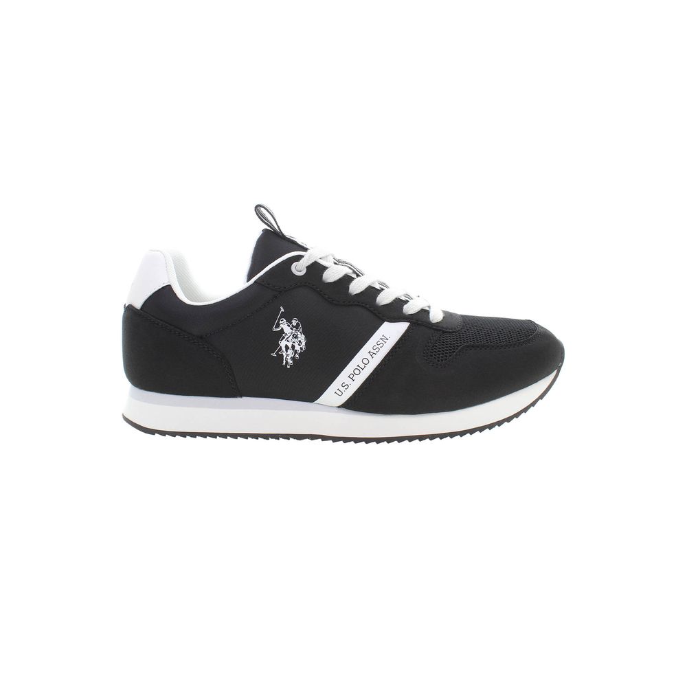 U.S. POLO ASSN. Schwarzer Polyester Herren Sneaker