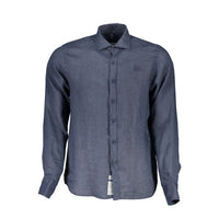 La Martina sky blue linen shirt