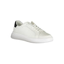 Calvin Klein Schlichte weiße Sneakers mit kontrastierenden Akzenten