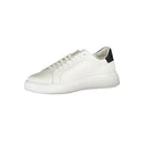 Calvin Klein Schlichte weiße Sneakers mit kontrastierenden Akzenten