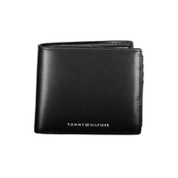 Tommy Hilfiger Schwarzes Leder Portemonnaie