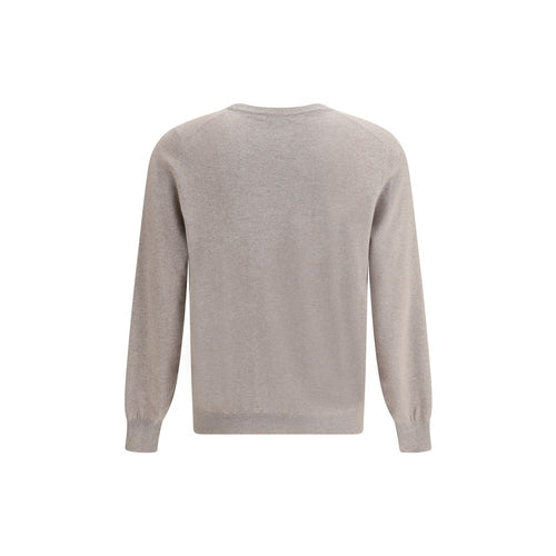 Brunello Cucinelli Brauner Kaschmirpullover aus reinem Kaschmir