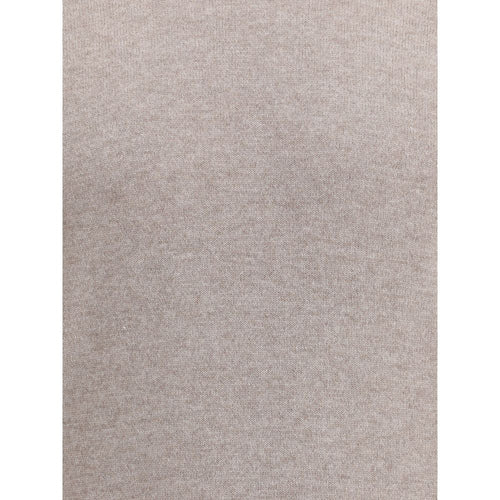 Brunello Cucinelli Brauner Kaschmirpullover aus reinem Kaschmir