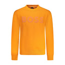Hugo Boss Orangefarbener Baumwollpullover