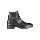 Tommy Hilfiger Schwarzes Leder Damen Stiefel