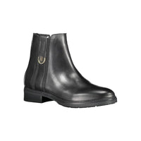 Tommy Hilfiger Schwarzes Leder Damen Stiefel