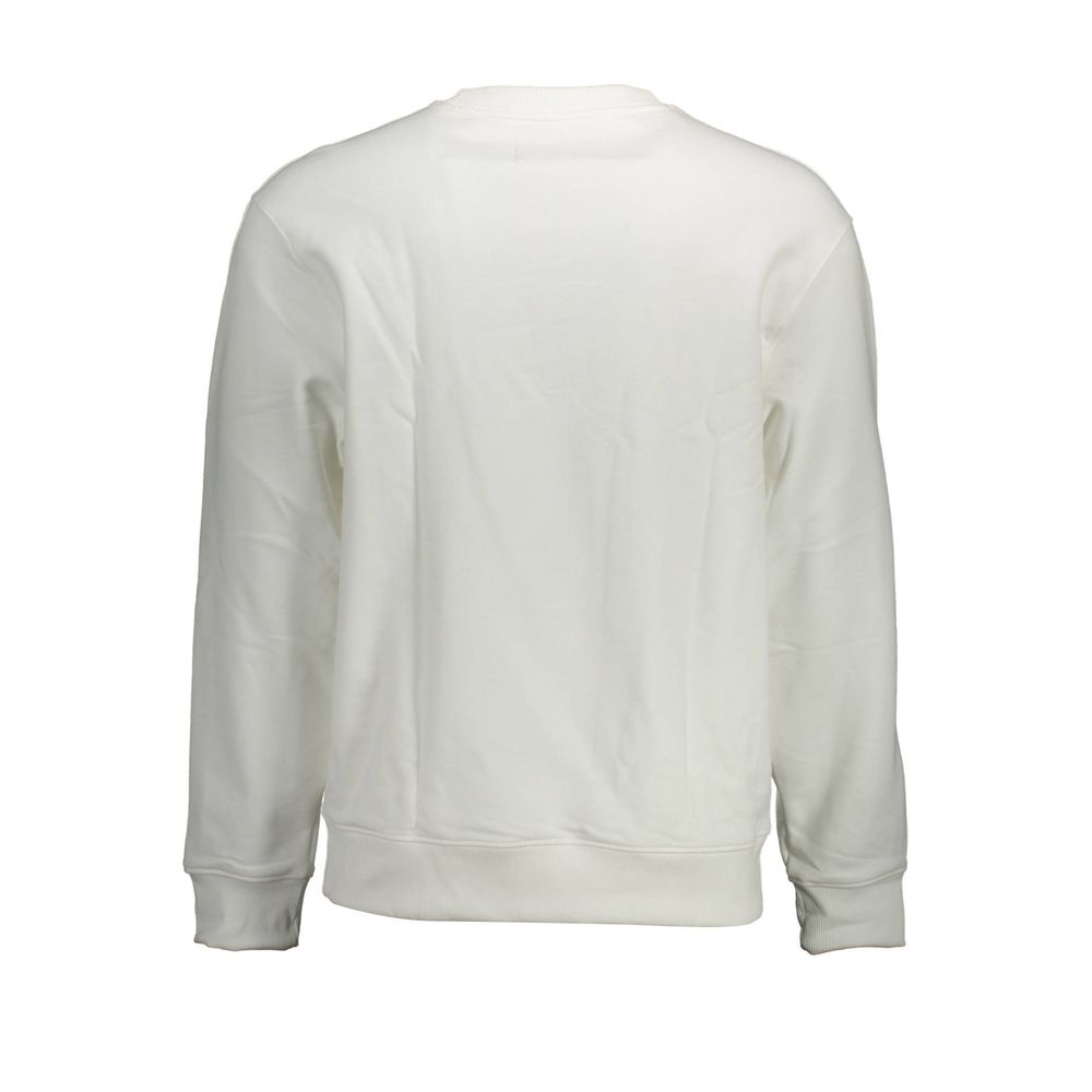 Calvin Klein Weißer Baumwollpullover für Männer