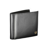 Calvin Klein Schwarzes Leder Portemonnaie