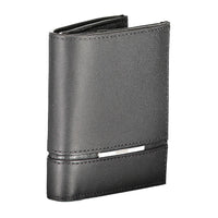 Calvin Klein Schwarzes Leder Portemonnaie
