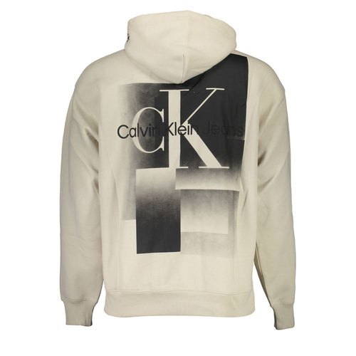 Calvin Klein cotton sweatshirt in beige