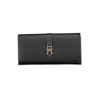 Tommy Hilfiger Schwarzes Portemonnaie aus Polyethylen