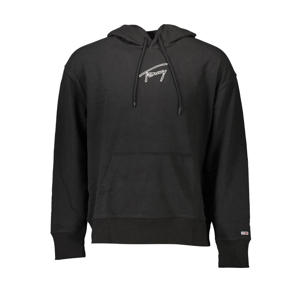 Tommy Hilfiger Schwarzer Baumwollpullover für Männer