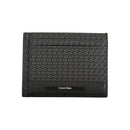 Calvin Klein Schwarzes Leder Portemonnaie