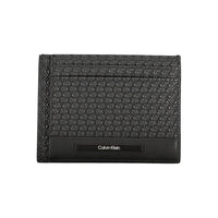 Calvin Klein Schwarzes Leder Portemonnaie