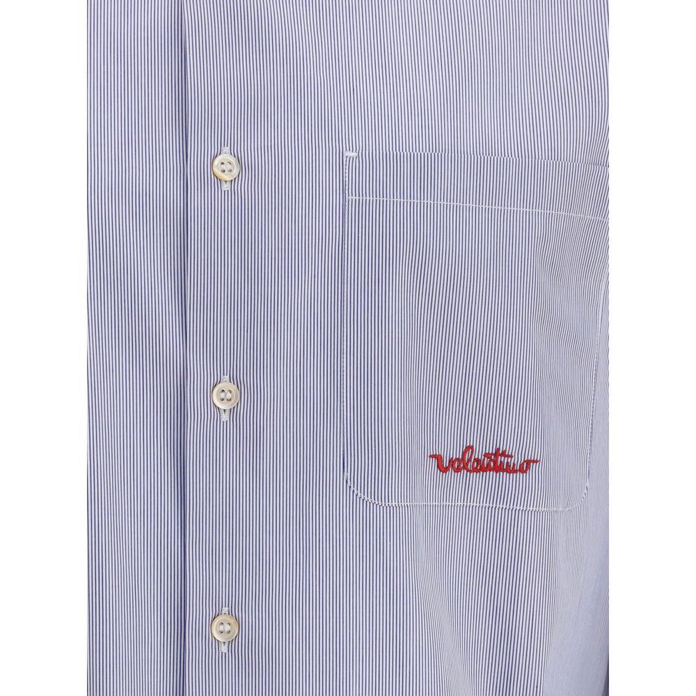 Valentino patterned cotton shirt in blue