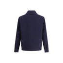 Valentino Blauer Wollmantel aus Fleece