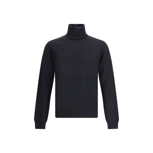 Jil Sander Black Wool Fleece Sweatshirt