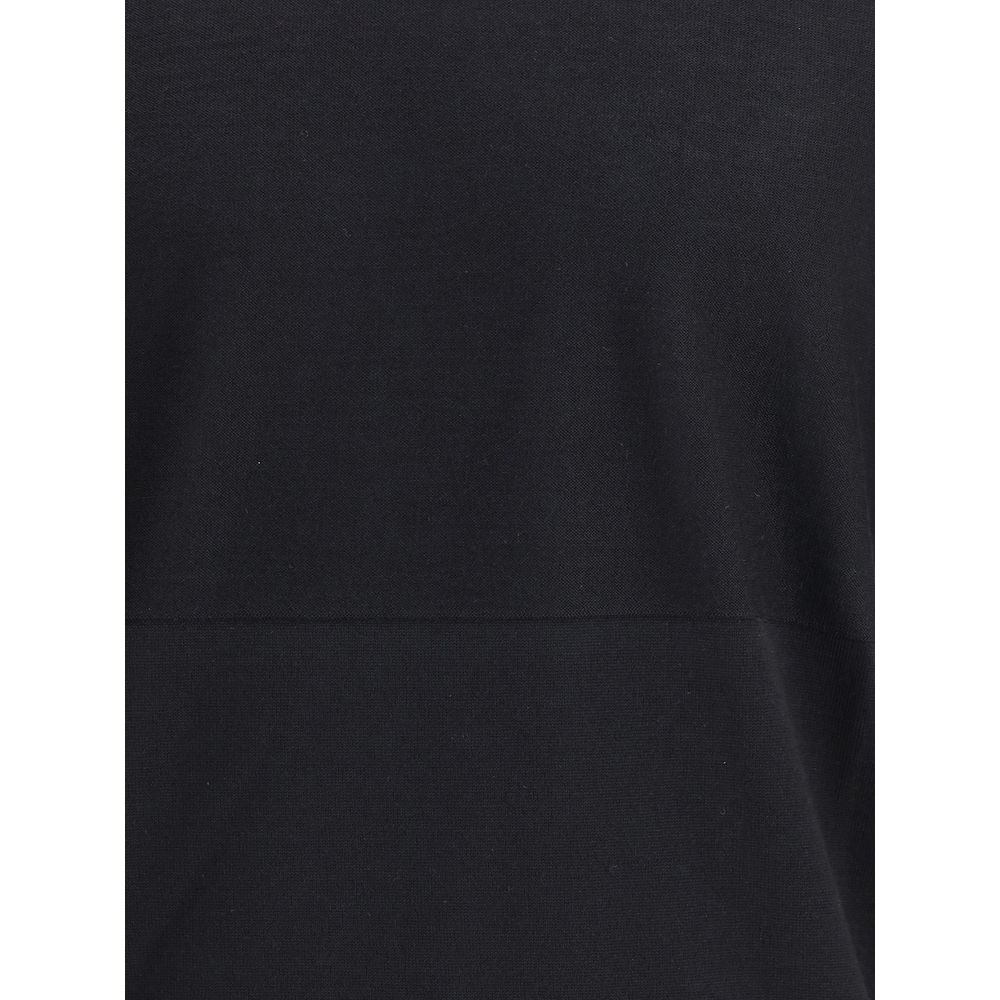 Jil Sander Black Wool Fleece Sweatshirt