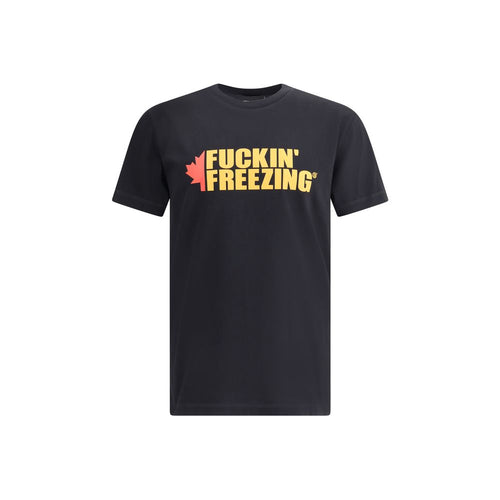 Dsquared² Schwarzes Baumwoll-T-Shirt