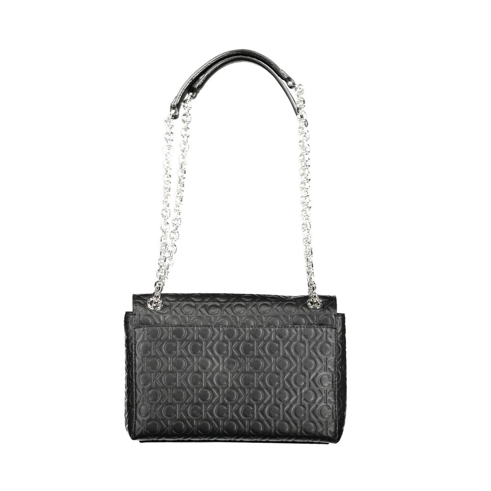 Calvin Klein Schwarze Polyester Handtasche
