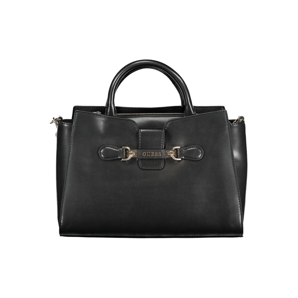 Guess Jeans Schwarze Polyethylen-Handtasche