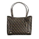 Guess Jeans Braune Polyethylen-Handtasche