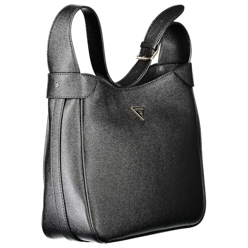 Guess Jeans Schwarze Polyethylen-Handtasche