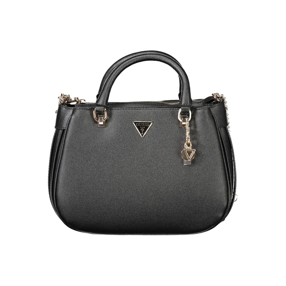 Guess Jeans Schwarze Polyethylen-Handtasche