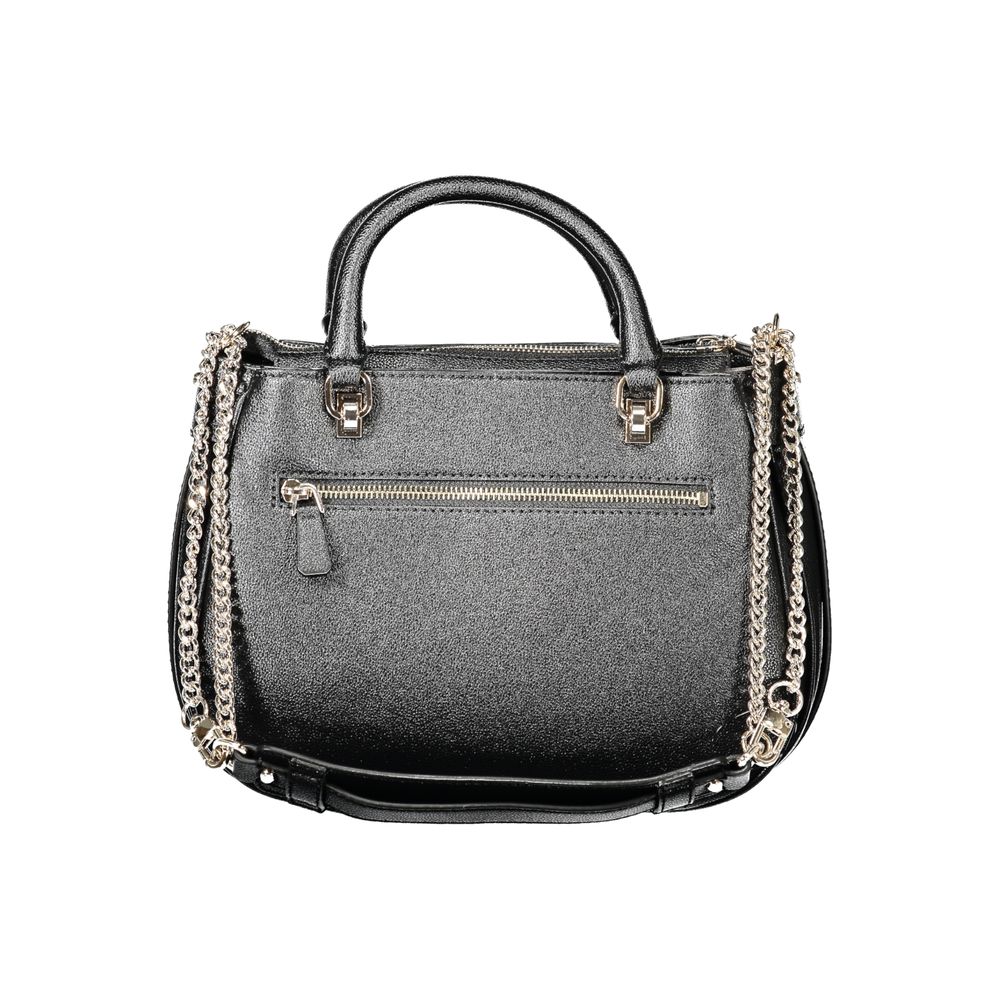 Guess Jeans Schwarze Polyethylen-Handtasche