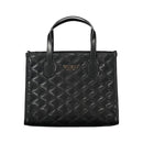 Guess Jeans Schwarze Polyethylen-Handtasche