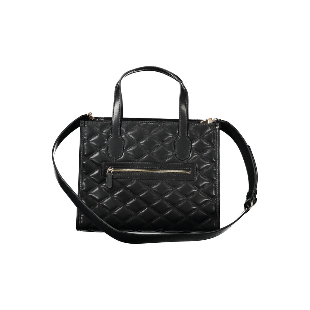 Guess Jeans Schwarze Polyethylen-Handtasche